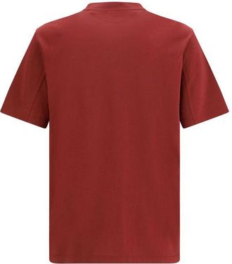Brunello Cucinelli Mens Bordeaux Cotton T-Shirt