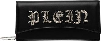 Philipp Plein Tassen, Dames, Zwart, ONE Size, Leer, Small Envelope Clutch