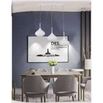 Trade Shop Trade Shop Traesio - Trade Shop - Lampadario Da Soffitto a Sospensione Design 3 Gocce 36w-72w 3000k-6500k B03