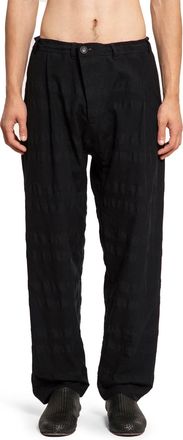 Jan-Jan Van Essche Single pleated loose fit trousers