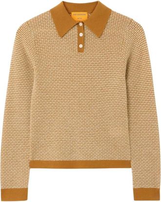 Guest In Residence Shrunken Polo - Dames - Polos - Beige - M - Kasjmier - Tops