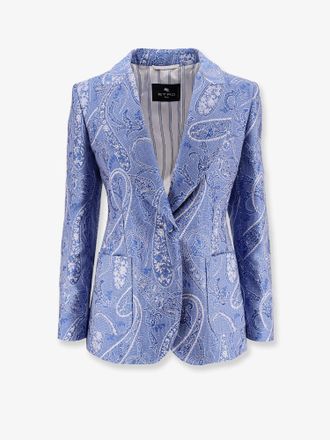 Etro Blazer monopetto in misto seta - ETRO - gender_Woman