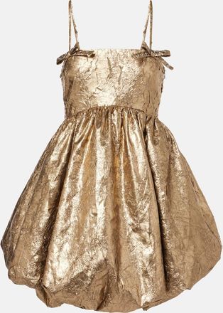 Ganni Abito corto metallizzato