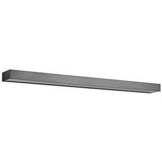Trio rocco H2O applique led 13W 1400lm, 3000K bi-emissione nero IP44 l. 90CM