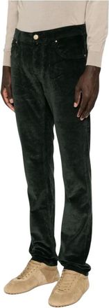Jacob Cohen Pantalones de Pana El&aacute;sticos Bard - Trousers - Hombre - Verde - W32