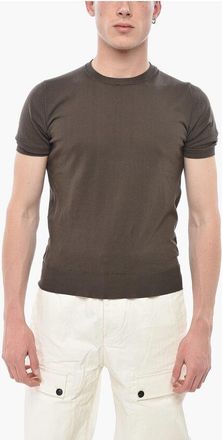 Cruciani Solid-Color Crewneck T-Shirt size 48