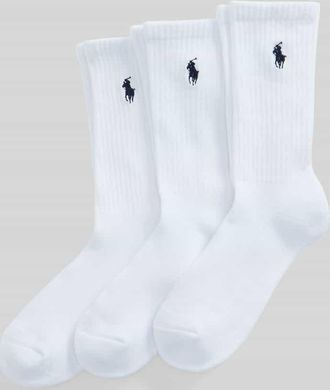 Polo Ralph Lauren Socken im 3er-Pack aus Baumwoll-Mix in Weiss, Gr&ouml;&szlig;e 36-41