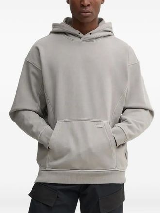HUGO BOSS cotton hoodie - men - Cotton - S - Grey