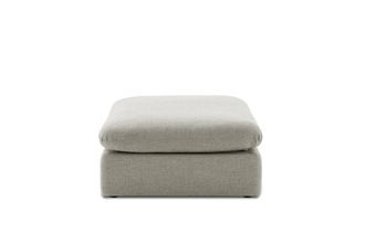 Castlery Dawson Small Hidden Storage Ottoman, Beige, Grey