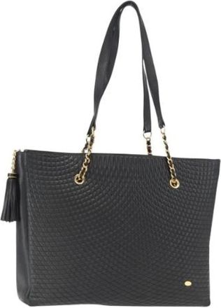 Bally Pre-owned Tote Bags, female, Black, Size: ONE SIZE Pre-owned Leather Tote