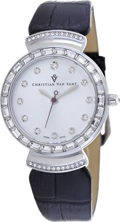 Christian Van Sant Womens Nova Silver Round 34mm