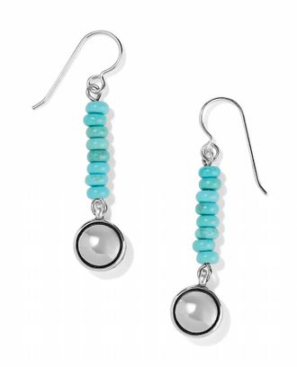 Brighton Contempo Nuevo Azul Dome French Wire Earrings In Silver