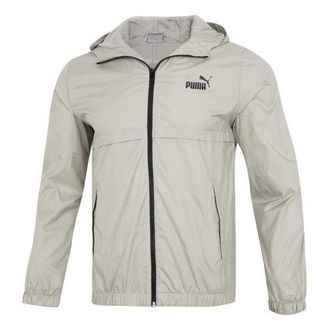 Puma Ess Solid Windbreaker Logo Grey 849462-68