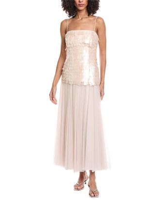 SIMKHAI Maxine Bustier Midi Dress