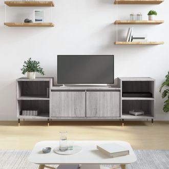 vidaXL Vidaxl - Mueble Para Tv Madera Contrachapada Gris Sonoma 160x35x55 Cm