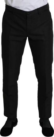 Dolce & Gabbana Suit Broeken - Heren - Nette broeken - Zwart - M - Wol - Broeken