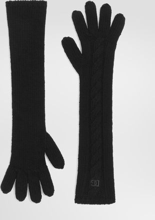 Dolce & Gabbana Knit Gloves - Woman Hats And Gloves Black S