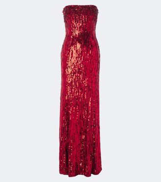 Jenny Packham Honesty embellished bustier gown