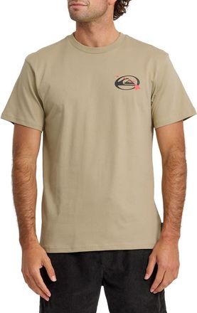 Quiksilver HI Quiki Islands Cotton Graphic T-Shirt in Seneca Rock at Nordstrom, Size Xx-Large