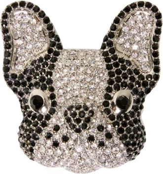 Max Mara Perle Broche - Dames - Accessoires - Zwart - Maat: ONE Size Leer