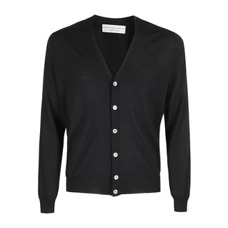 FILIPPO DE LAURENTIIS Truien & Vesten, Heren, Zwart, L, Wol, Merino Wol Vest