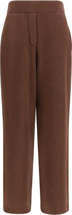 Brunello Cucinelli Brown Regular Flat Front Pants