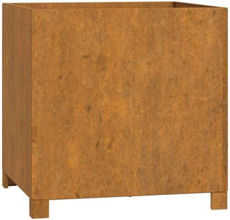 vidaXL Planter with Legs Rusty 50x50x50 cm Corten Steel vidaXL