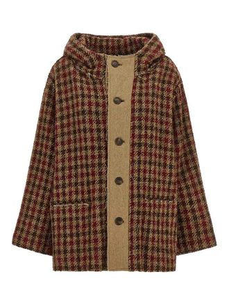 R13 Houndstooth check jacket