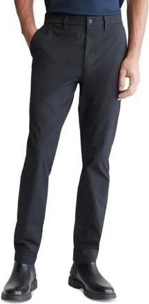 Calvin Klein Mens Calvin Klein Chino Pants Black Stretch Athletic Slim-Fit KFC114