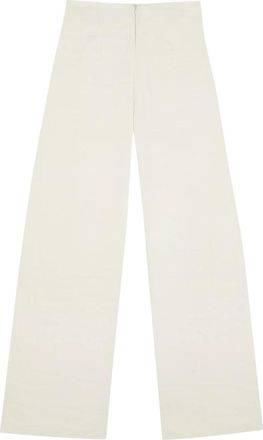 Cortana Arne Broeken - Dames - Wijde Broeken - Beige - M - Linnen - Broeken
