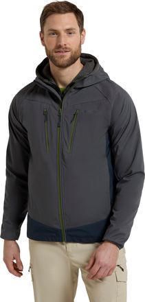Mountain Warehouse Ambit Mens Lightweight Softshell Jacket - Water Resistant, Lightweight Rain Jacket - Best for Spring Summer, Walking, Outdoors, Hiking & Trekking Dark