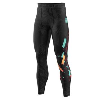 OEM Mallas Deportivas Para Hombre Con Estampado De Animales Cibern&eacute;ticos, Talla M, Color Negro