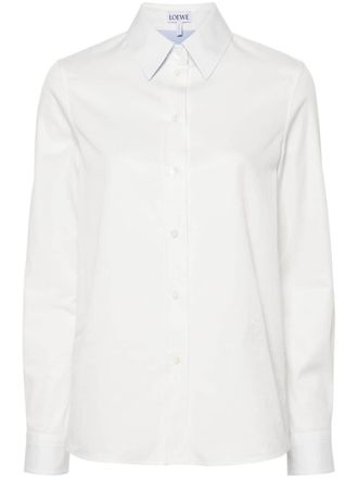 Loewe Camicia con stampa Anagram - Bianco