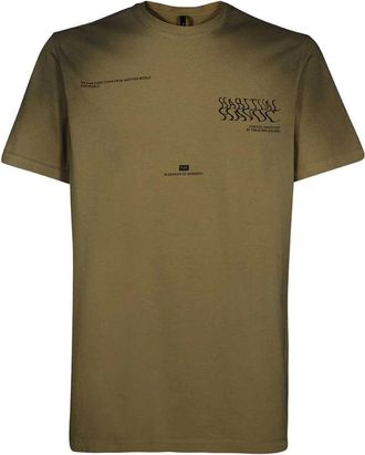 ISO.POETISM Katoenen T-shirt - Heren - T-shirts - Groen - S - Katoen - Tops