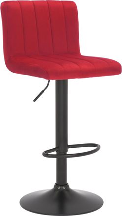 Clp Clp - Taburete De Bar Jamie En Terciopelo Rojo