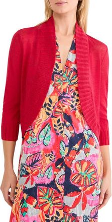 Nic+Zoe Linen Blend Bolero Cardigan in True Red at Nordstrom, Size Xx-Large