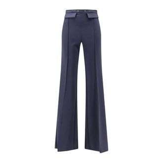 Elisabetta Franchi Pa19666E2 Pantaloni a Palazzo - - Trousers - Donna - Blu - XL