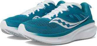 Saucony Womens Omni 22 Running Shoes, Bayside/White, 5 Wide