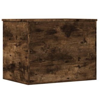 vidaXL Caja De Almacenaje Madera Ingenier&iacute;a Roble Ahumado 60x42x46 Cm Vidaxl