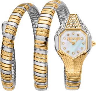 Just Cavalli Signature Snake Glam Evo 7 Doppio Womens Watch