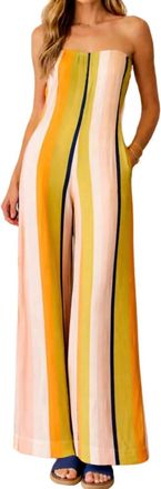 Fate Womens Gates Jumpsuit In Peach