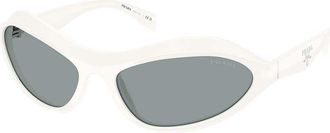Prada PR A20S 17K3C2 Womens Sunglasses White Size 61