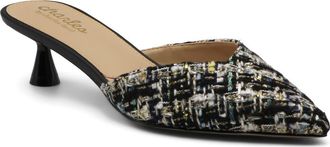 Charles by Charles David Aloe Water Resistant Pointed Toe Mule in Black Matte at Nordstrom, Size 7
