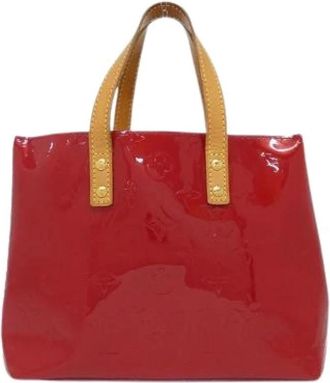 Louis Vuitton Pre-owned Handbags, female, Red, Size: ONE SIZE Pre-owned Vernis Reid Enamel Handbag