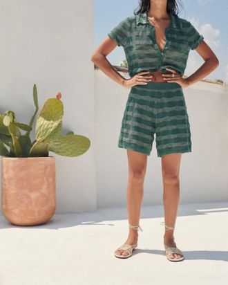 Sita Murt/ Knitted Shorts In Green