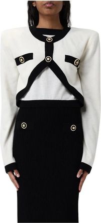 Balmain Cropped Knit Cardigan