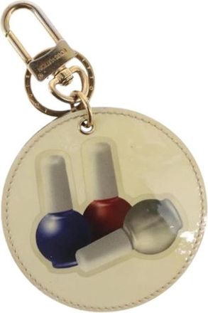 Louis Vuitton Pre-owned Accessories, female, Beige, Size: ONE SIZE Pre-owned Leather Key-holder
