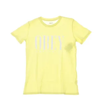 Obey Mujer, Camisetas, Amarillo, Talla: M