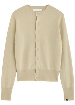 Extreme Cashmere Extreme Cashmere N&deg;300 Little 2 Cashmere Cardigan - Beige - One Size