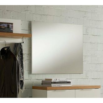 Dmora Espejo Chile, Estructura De Vidrio, Tono Antracita Hecho En Italia, 80x65h Cm Negro Antracita